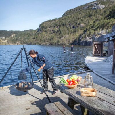 Padling + utendørs matlaging